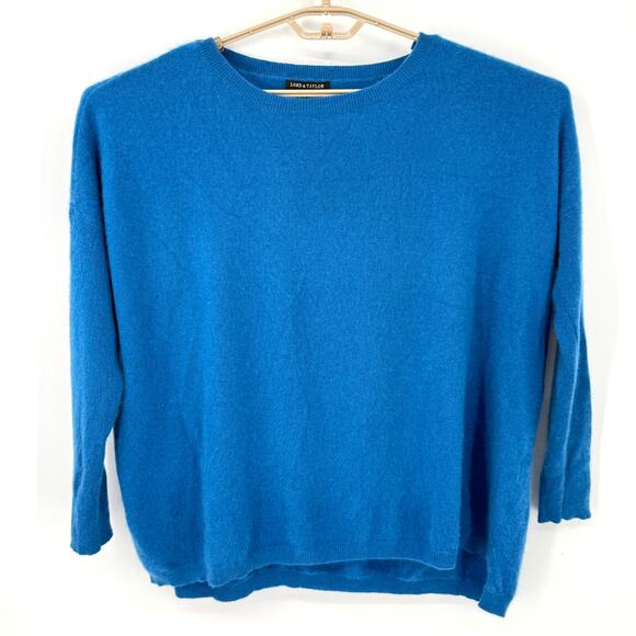 Lord & Taylor Sweaters - Lord & Taylor Womens 100% Cashmere Sweater Oversized Boxy Teal Blue Size Xl 1X